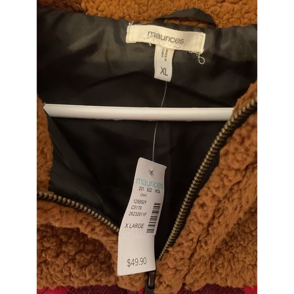 NWT Maurice’s Buffalo Plaid Vest Size XL - Picture 10 of 10